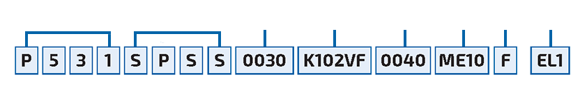 PK series part number